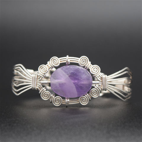 Sol Chevron Amethyst Bracelet
