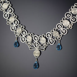 Swiss Blue Topaz Necklace