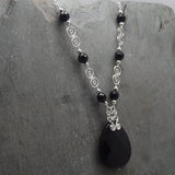 Jatun Onyx Teardrop Necklace