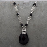 Jatun Onyx Teardrop Necklace