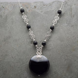 Jatun Round Sardonyx Black and White Necklace