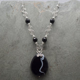 Sardonyx Black and White Necklace