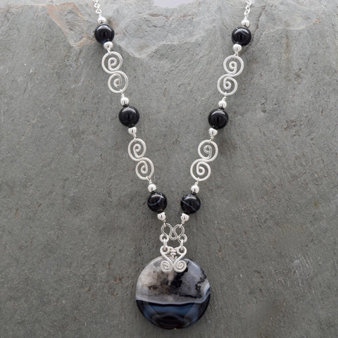 Sardonyx Round Pachamama Necklace