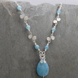 Sisa Angelite Teardrop Necklace