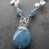 Sisa Angelite Teardrop Necklace