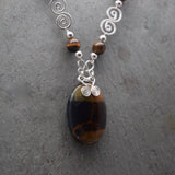 Tiger Eye Oval Necklace